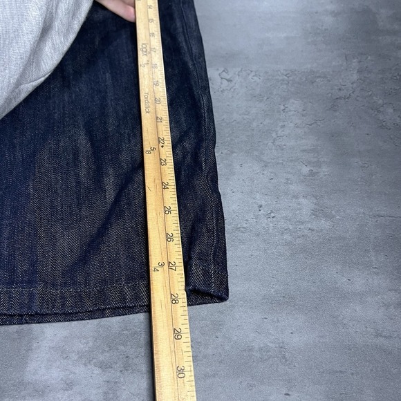 Rocawear Jean Shorts Men 40x16 Blue Denim Jorts Baggy Wide Leg Skate Dark Wash - Picture 8 of 9